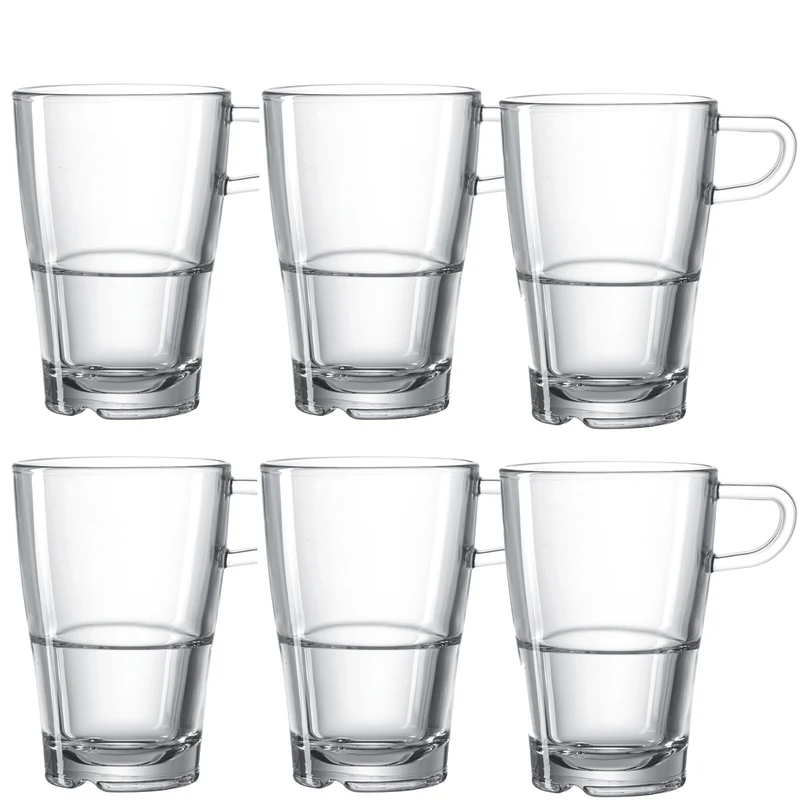 Glastasse SENSO 350 ml stapelbar 6er-Set