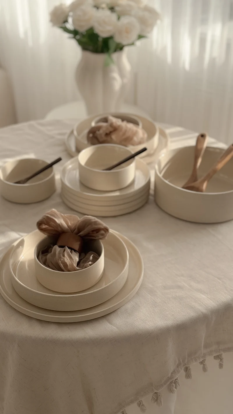 Granit Beige Teller-Set 25-teilig