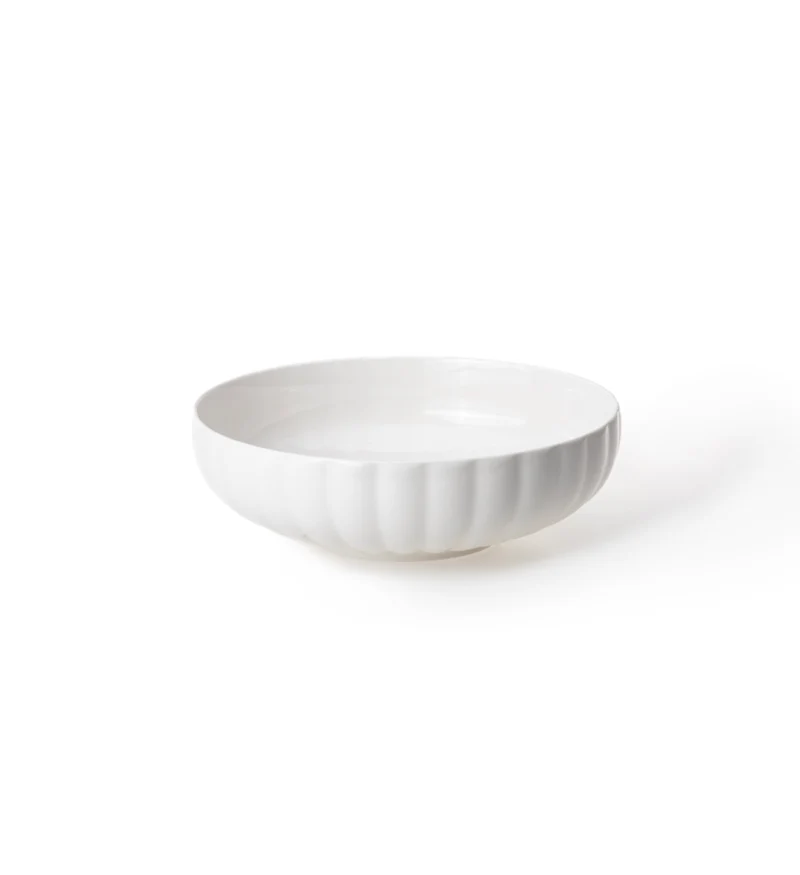 Lotus White Salatschüssel 25 x 8 cm