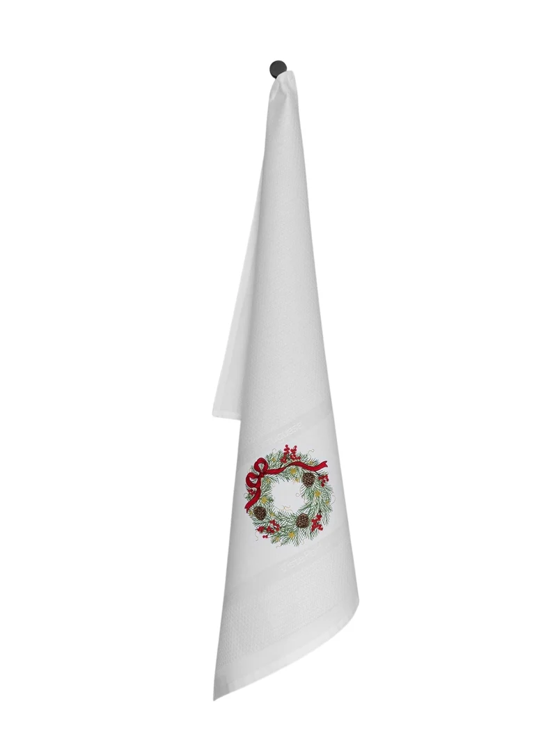 Vista Portuguese Geschirrtuch Advent Wreath weiß 50x70cm