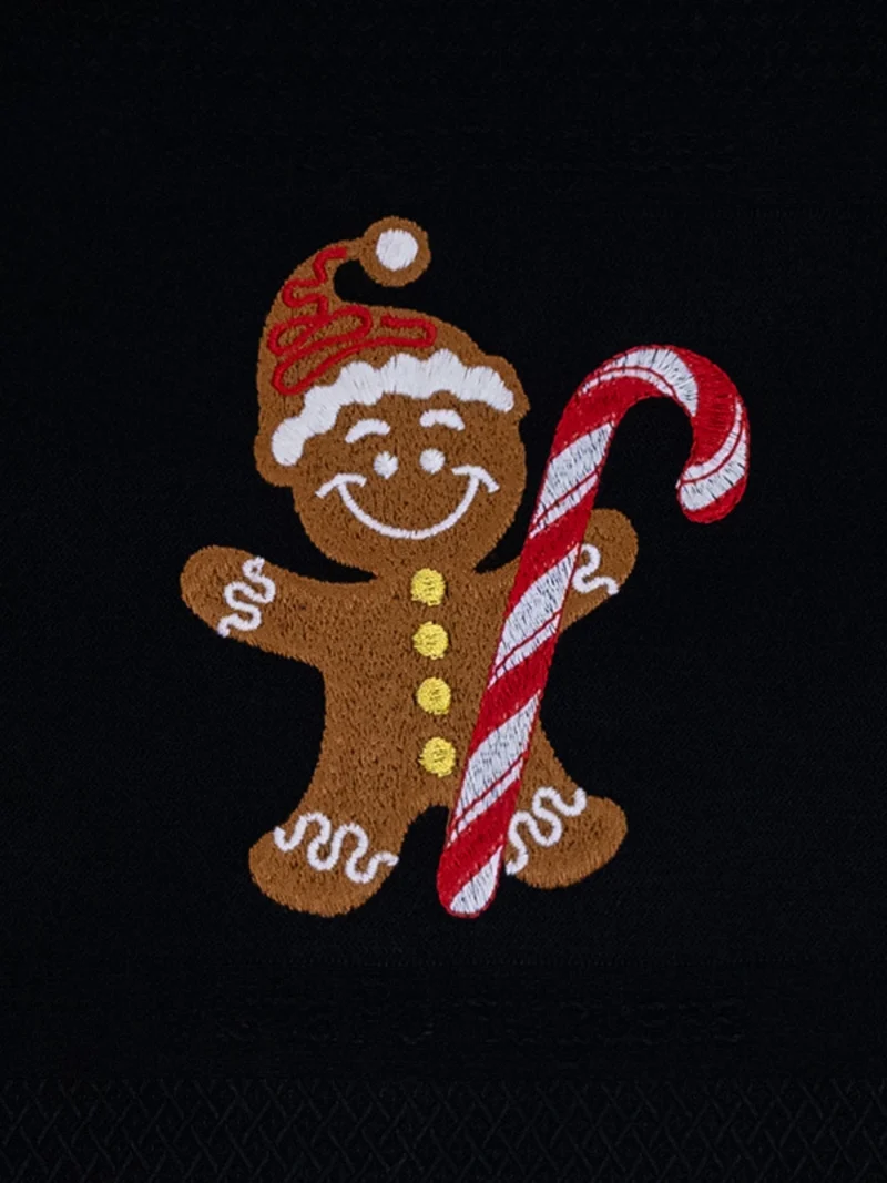 Vista Portuguese Geschirrtuch Gingerbread Man schwarz 50x70 cm