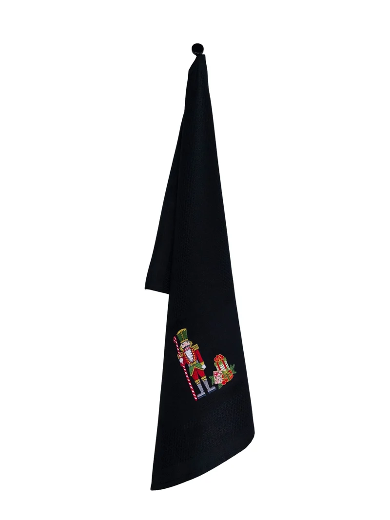 Vista Portuguese Geschirrtuch Nutcracker schwarz 50x70cm