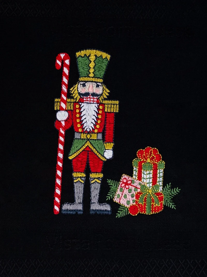 Vista Portuguese Geschirrtuch Nutcracker schwarz 50x70cm