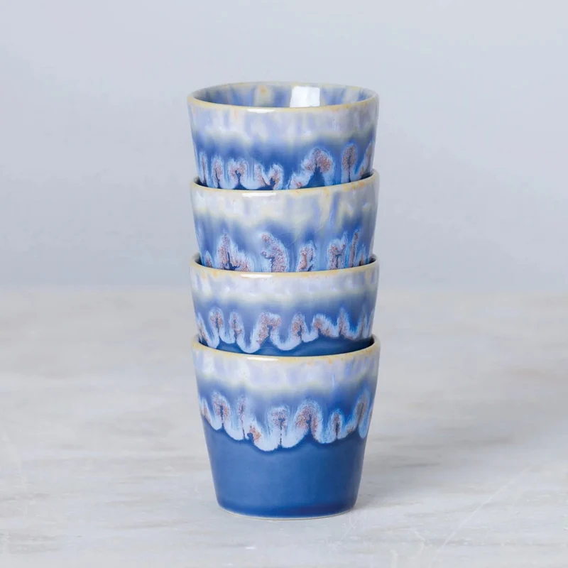 Costa Nova Espresso Tassen Grespresso Multicolor 80 ml - 8 Stück - Geschenkbox