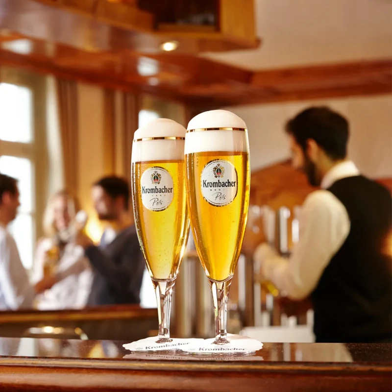 Krombacher Biergläser mit Stiel 300 ml - 2 Stück