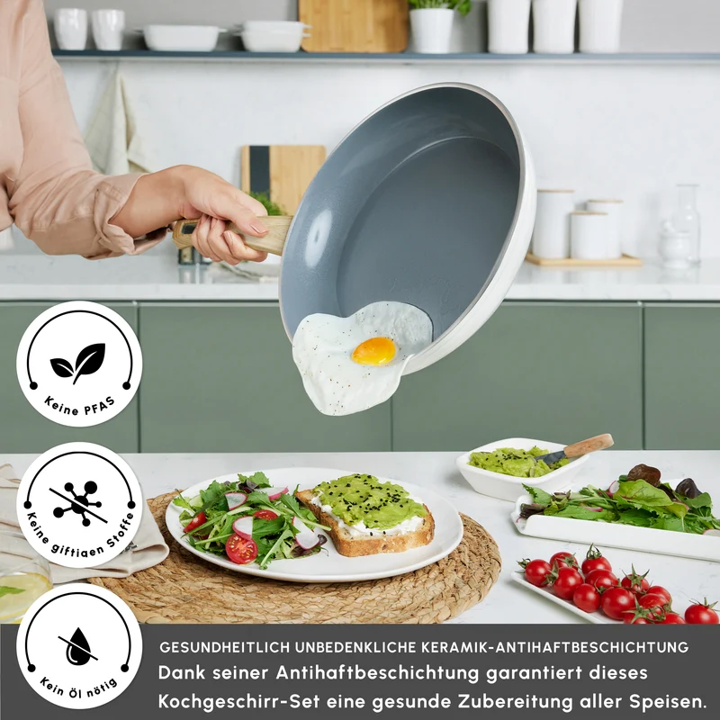 Karaca Swiss Crystal Induktions Pan Cremig, 30 Cm