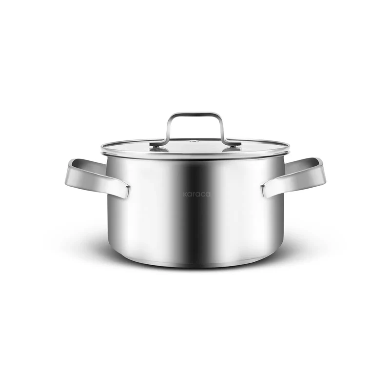 Karaca PowerSteel 316+ Noa Stahl 8-teiliges Kochgeschirrset