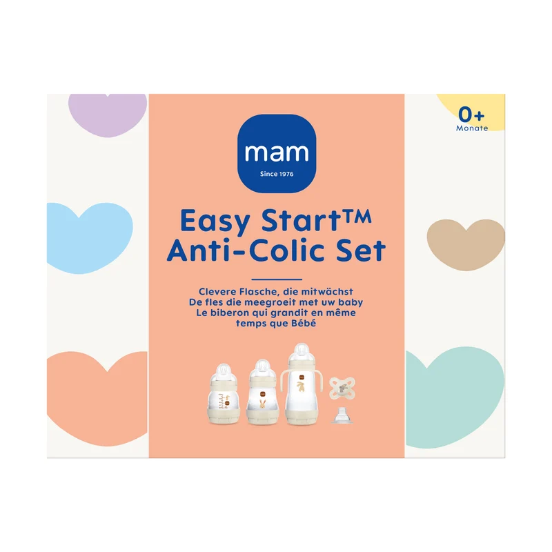 MAM Babyflaschen Erstlingsset Easy Start Medium 11-teiliges Geschenk zur Geburt