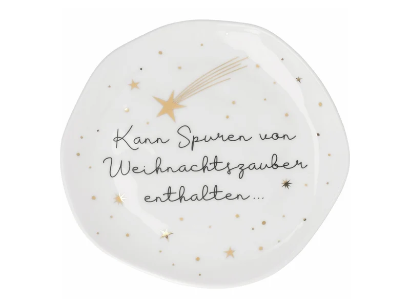 räder Kleiner Teller Weihnachtszauber weiß 14cm