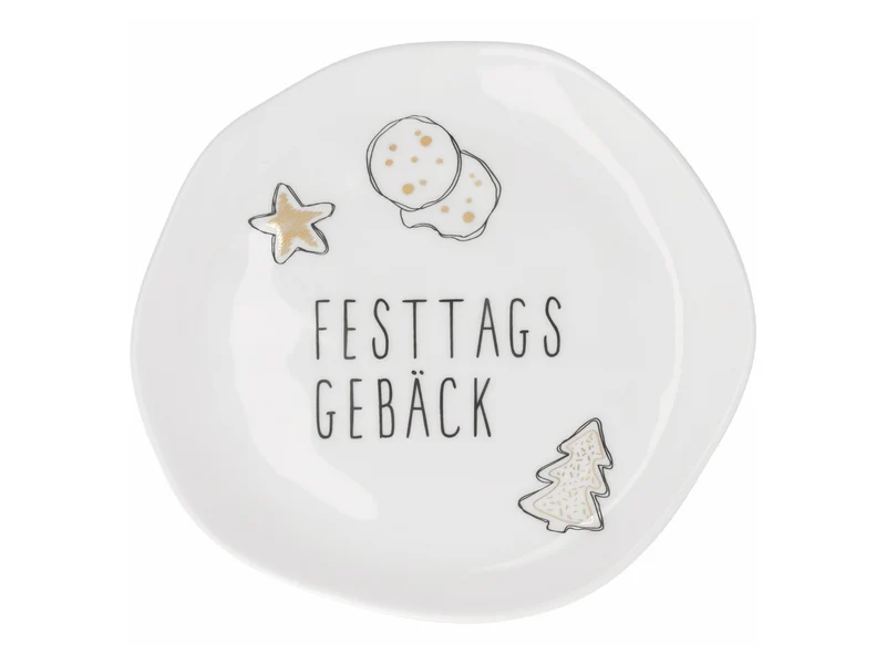 räder Kleiner Teller Festtagsgebäck weiß 14cm