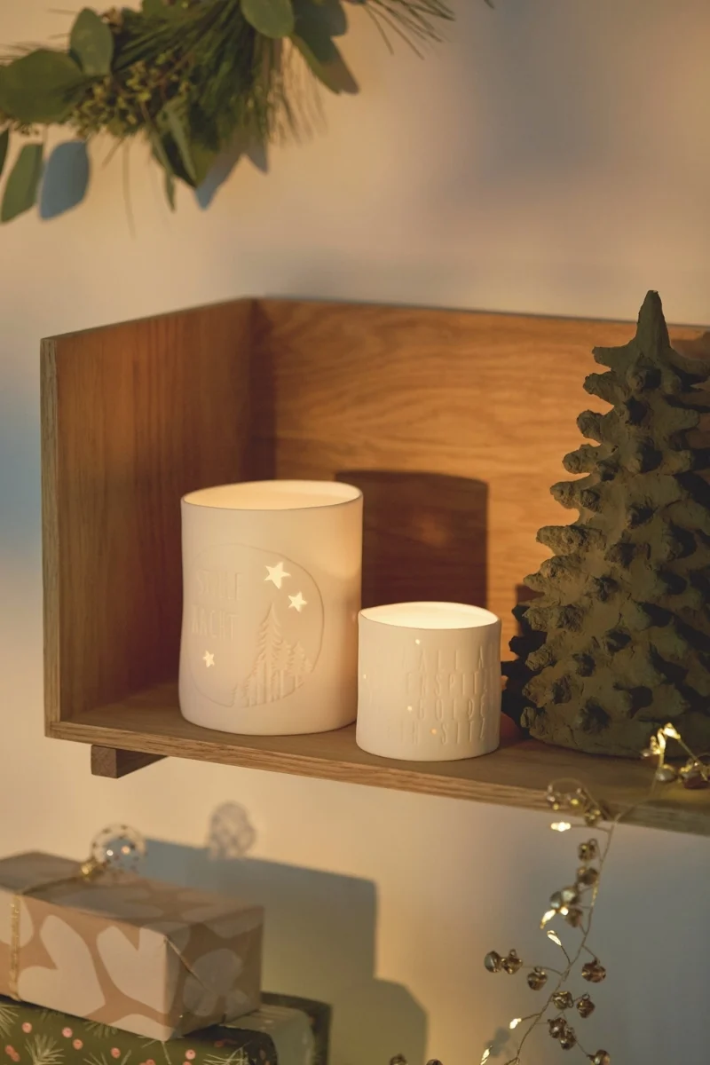 räder Teelicht Stille Nacht weiß 11cm