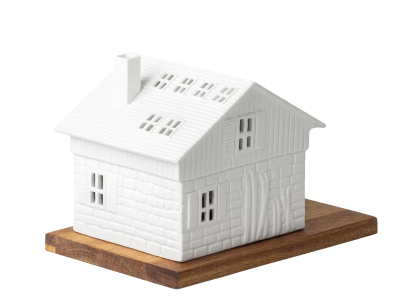 räder Lichthaus Skihütte weiß 13cm