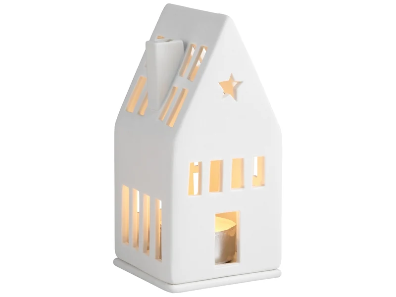 räder Mini Lichthaus Traumhaus weiß 13cm