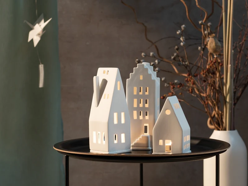 räder Mini Lichthaus Traumhaus weiß 13cm