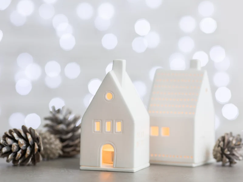 räder Mini Lichthaus Traumhaus weiß 13cm