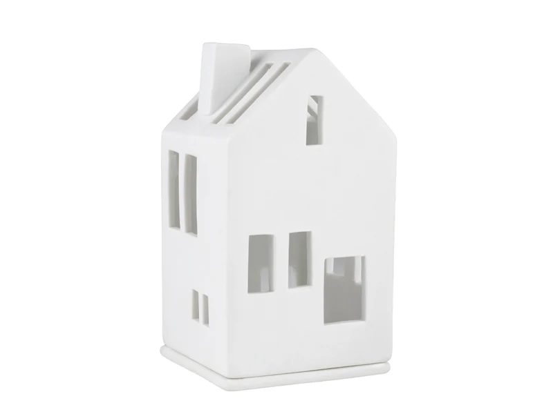räder Mini Lichthaus Wohnhaus weiß 11cm