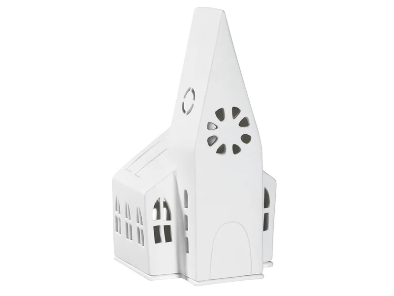 räder Lichthaus Kirche weiß 23cm