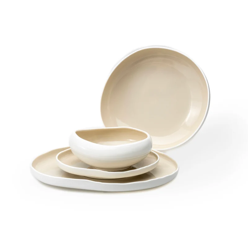 Barles Beige 24-Teiliges Geschirrset