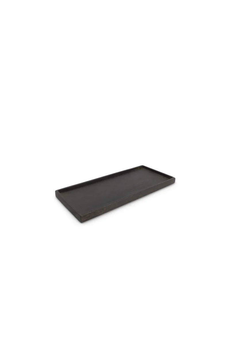 Rural Holz-Servierbrett schwarz 30x13cm