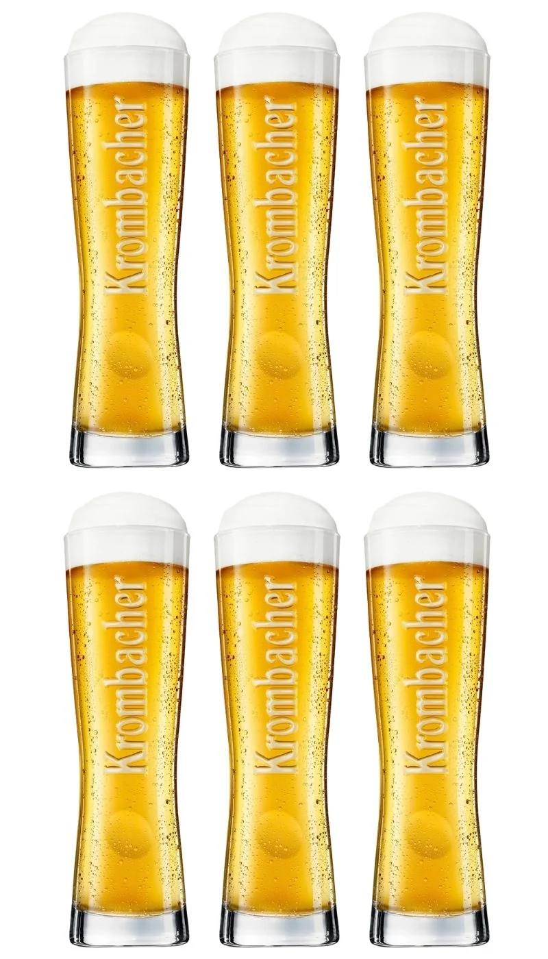 Krombacher Biergläser Star Cup 250 ml - 6 Stück