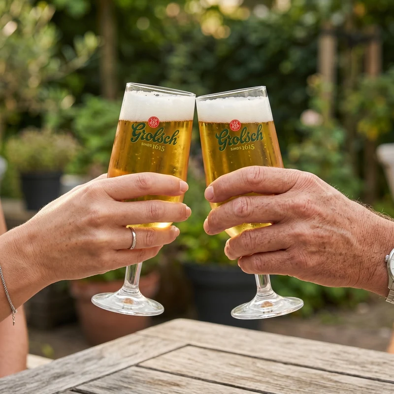 Grolsch Biergläser mit Stiel Classic - 250 ml - 6 Stück