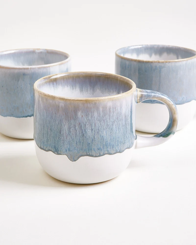 Coimbra Tasse groß graublau 4er-Set