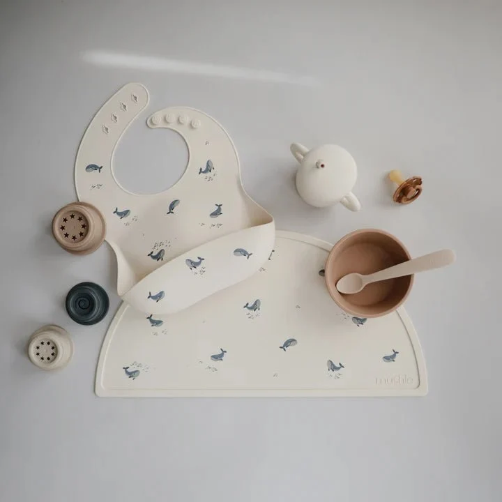 mushie Silikon Tischset Whales
