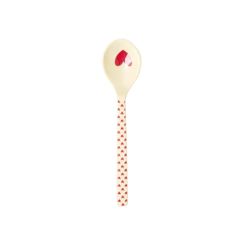 rice Teelöffel Hearts Print Melamin