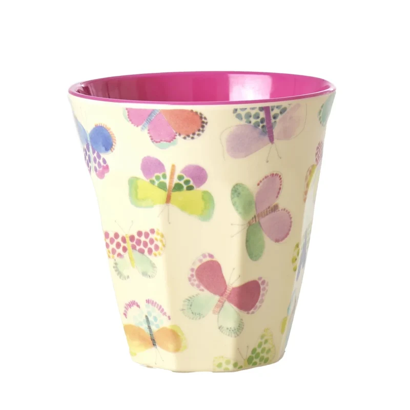 rice mittelgroßer Kinderbecher Creme – Butterfly