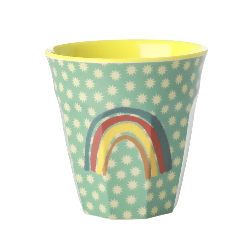 rice mittelgroßer Kinderbecher Mehrfarbig – Rainbow and Stars