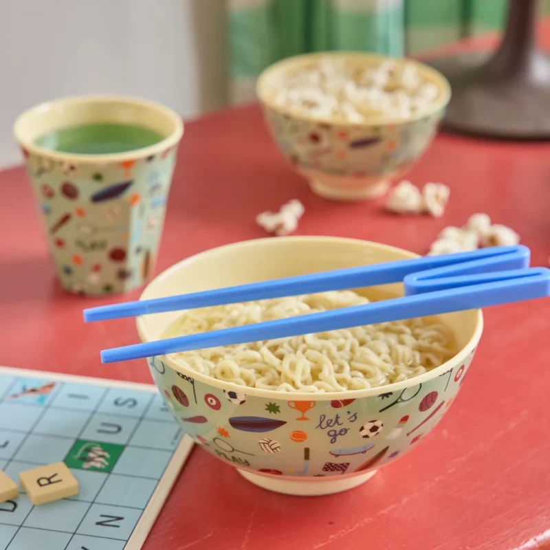 rice Mittelgroße Kinderschüssel Hellgrün - Sports Print