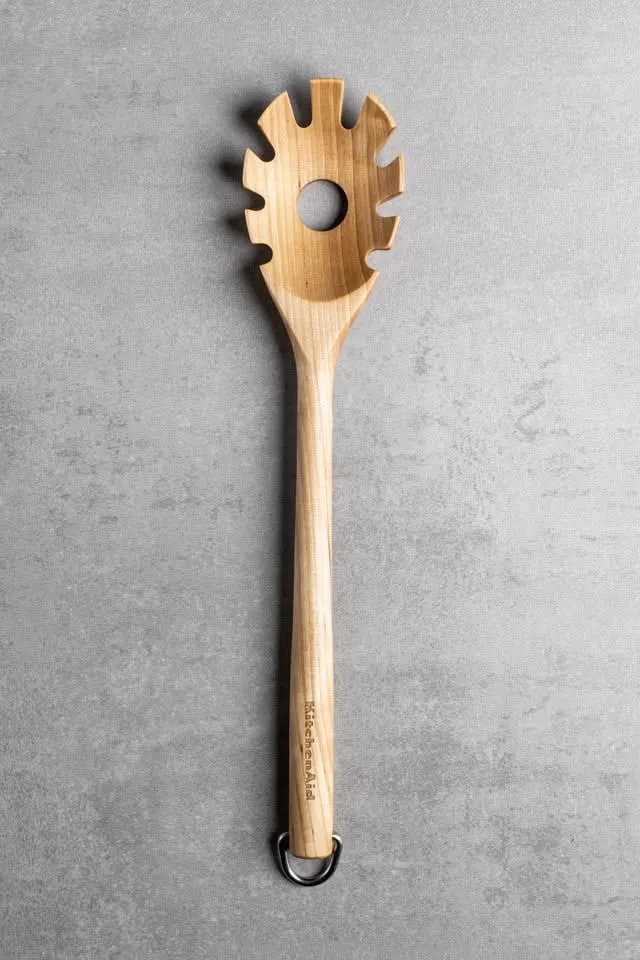 KitchenAid Spaghettilöffel Core Birkenholz 34 cm - Pastalöffel Servierlöffel