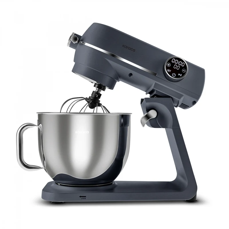 Karaca Multichef Artisan Digitaler Bildschirm 7-Liter Guss-Standmixer Brushed Gun Grey 1800W