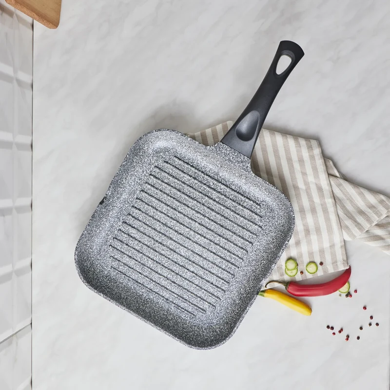 Karaca Serra Grau Biogranit Grillpfanne 28cm