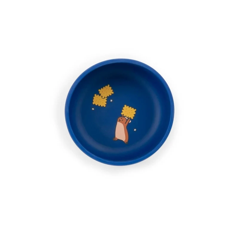 Moulin Roty Puce&Pilou Kindergeschirr-Set Hund Silikon 3-tlg