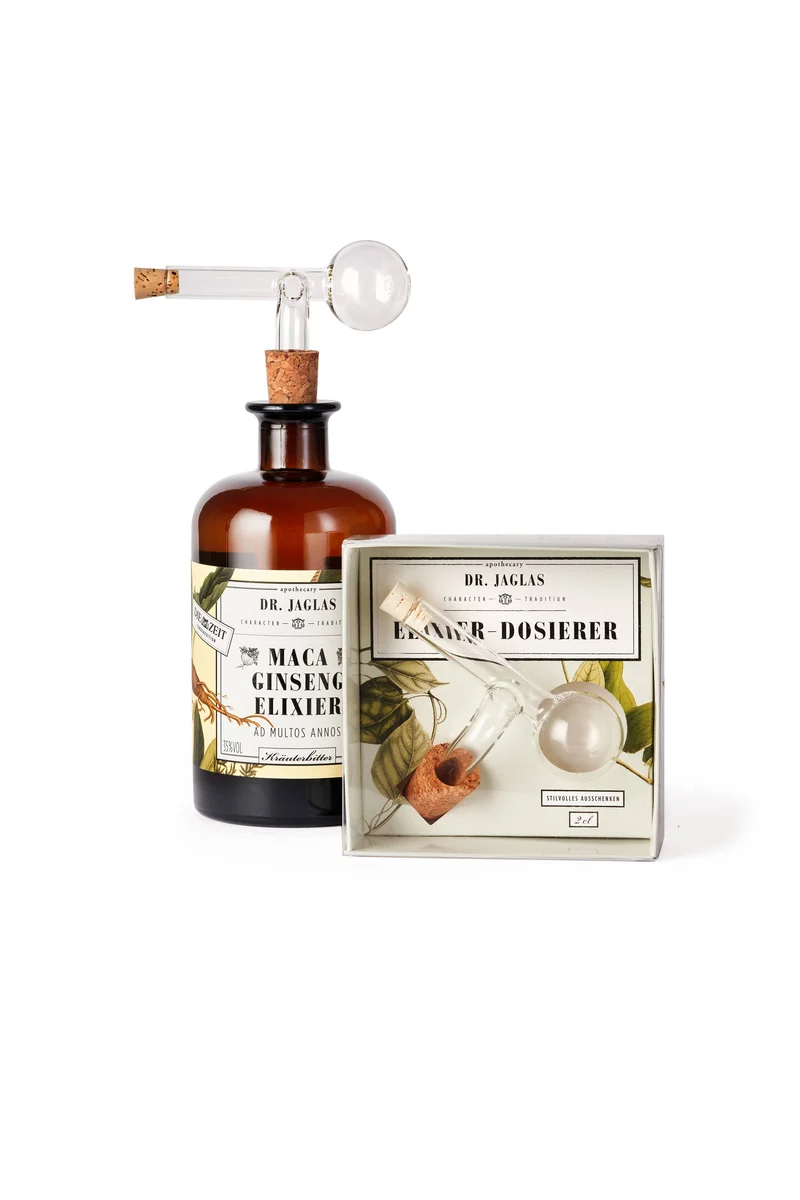 Ausgießer, + Design Geschenkkarton, 2 cl, mundgeblasen