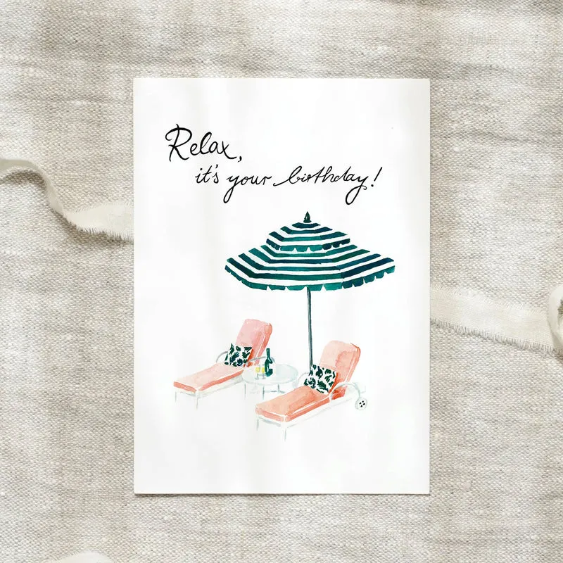 Postkarte - Relax, it's your birthday