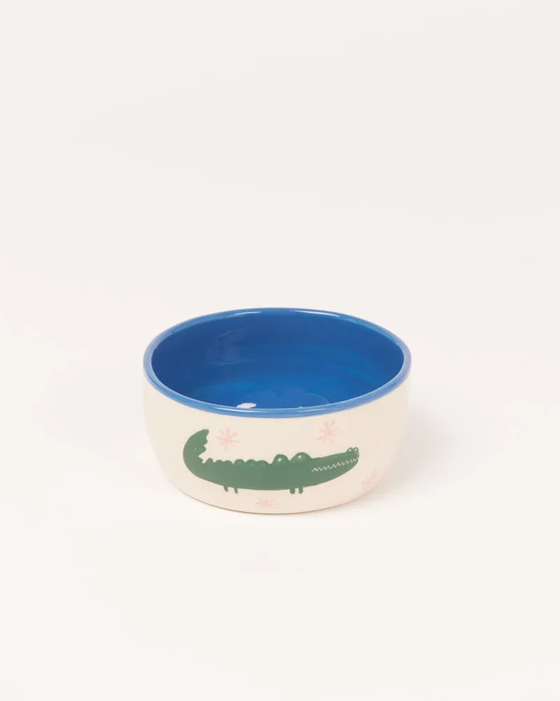 Miio Miini Müslischale modern Croco weiß blau