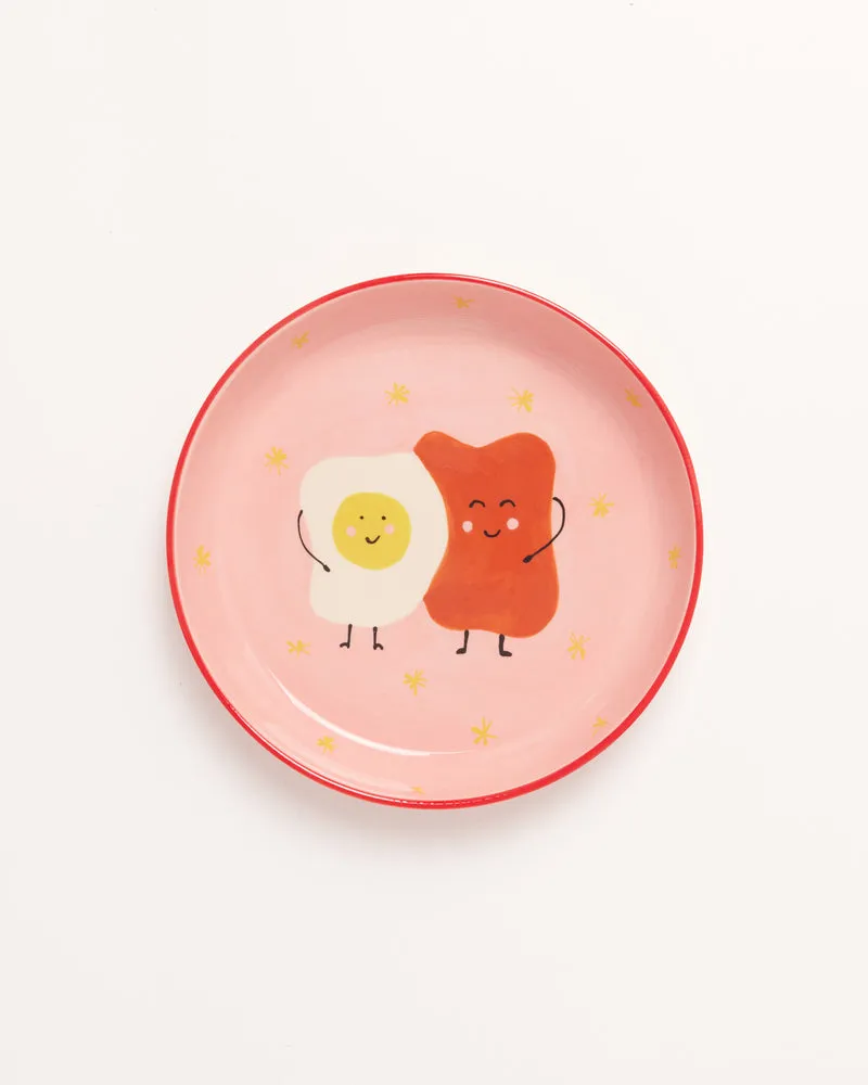 Miio Miini Geschirr-Set rosa rot 3-teilig