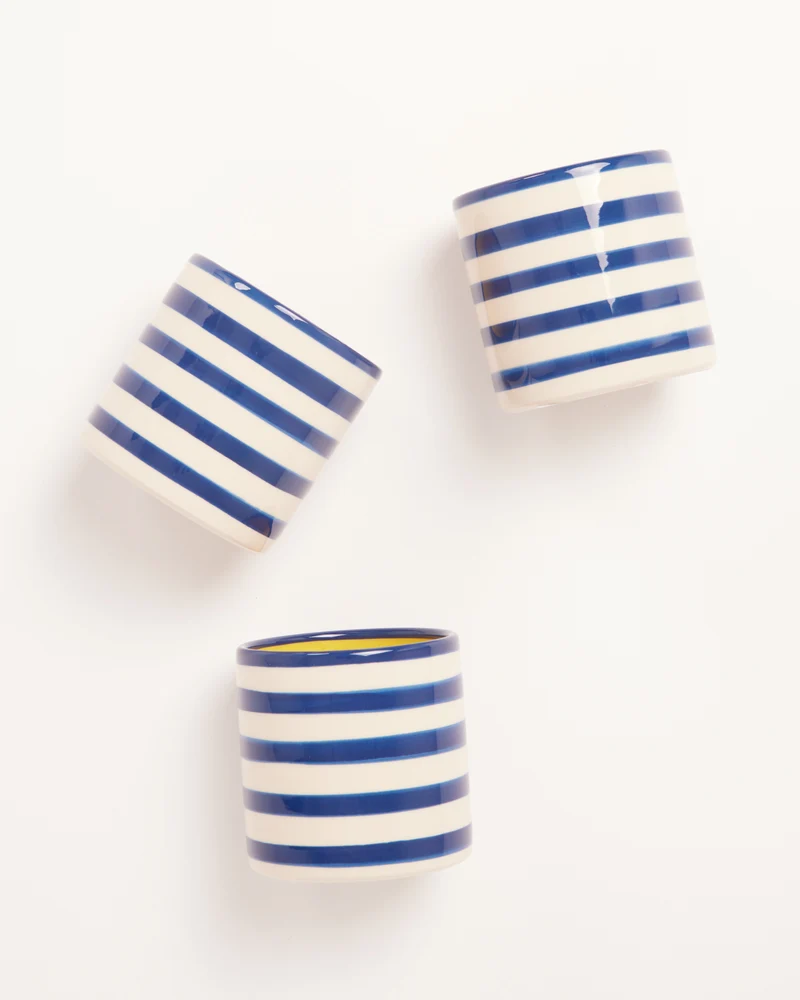 Miio Miini Becher groß Happy weiß blau