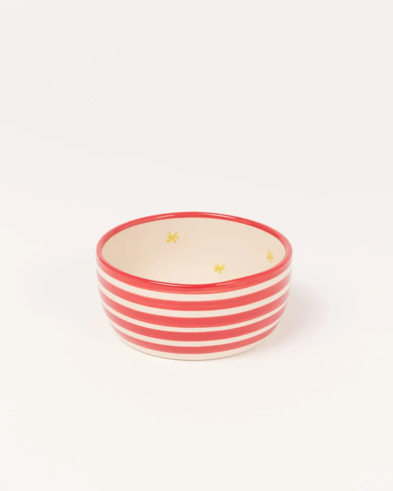 Miio Miini Müslischale modern Tasty weiß rot