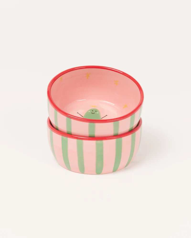Miio Miini Müslischale modern Avo rosa rot