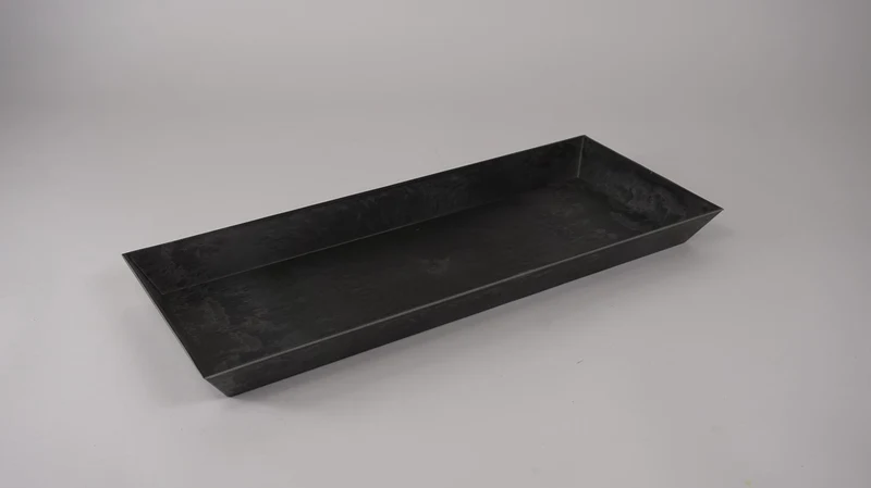 Rechteckiger Grau-Schale 49,5x20x4cm