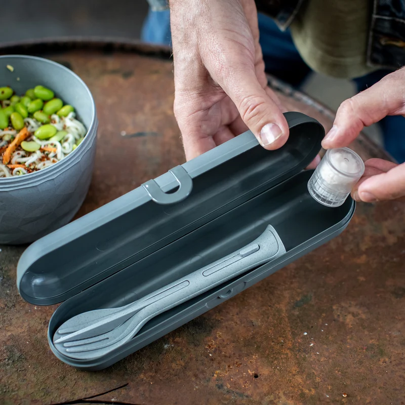 Besteck Etui m. Besteck KLIKK POCKET READY 3-teilig