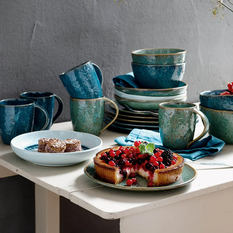 Keramiktasse MATERA 430 ml grün 6er-Set