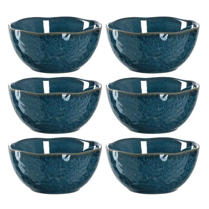 Keramikschale MATERA 12 cm blau 6er-Set