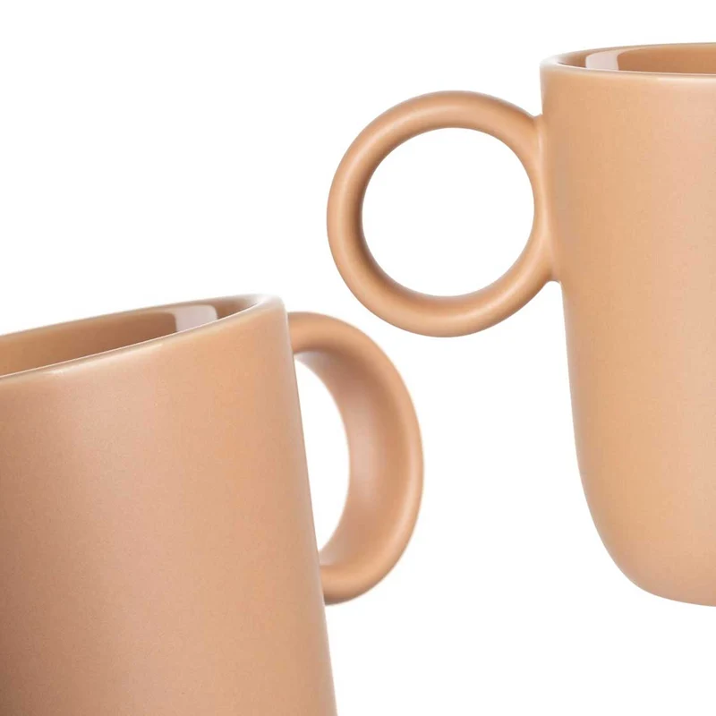 Keramiktasse ROMA 400 ml apricot 6er-Set