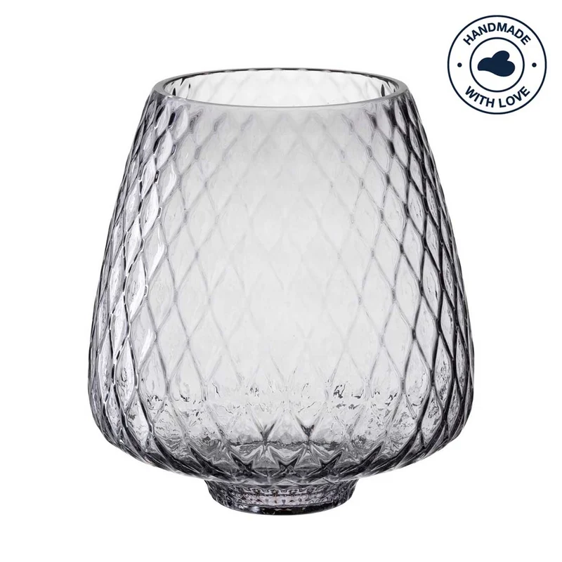 Windlicht GIULIA 20 cm grau