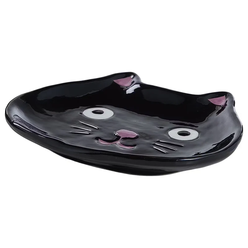 HALLOWEEN Deko-Teller Katze 2er-Set