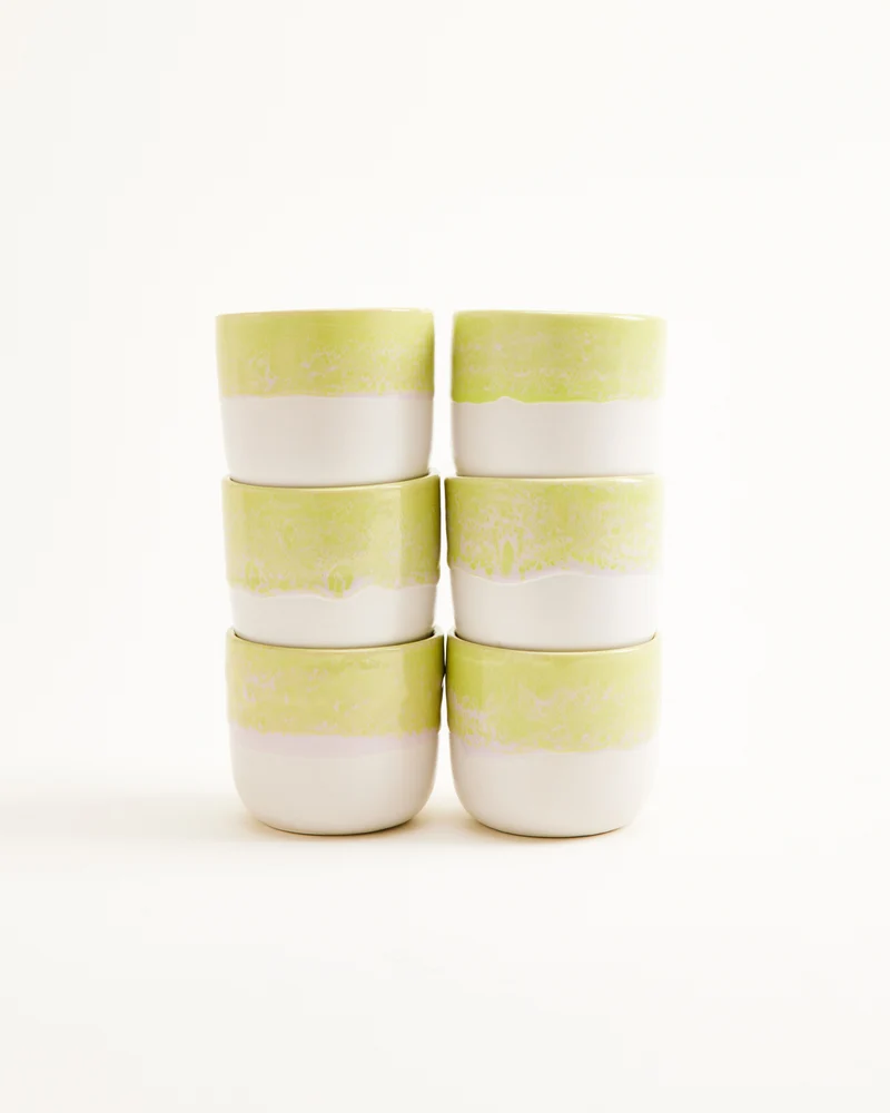 Coimbra Becher klein lime 6er-Set